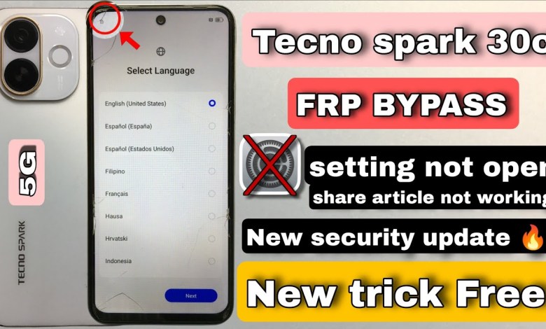 Unlocking the Secrets: Tecno Spark 30c 5G FRP Bypass Without a PC – Discover How! Unlocking the Secrets: Tecno Spark 30c 5G FRP Bypass Without a PC – Discover How!
