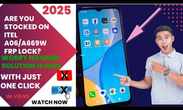 Unlocking Secrets: How to Bypass the ITEL A06 (#A669W) FRP Lock in One Simple Step! Unlocking Secrets: How to Bypass the ITEL A06 (#A669W) FRP Lock in One Simple Step!