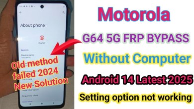 Why is the Motorola G64 5G Android 14 FRP Bypass Setting Not Opening? Why is the Motorola G64 5G Android 14 FRP Bypass Setting Not Opening?