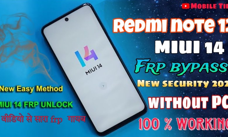 Redmi Note 12 Frp Bypass MIUI 14 ANDROID 13 Youtube Redmi Note 12 Frp Bypass MIUI 14 ANDROID 13 Youtube