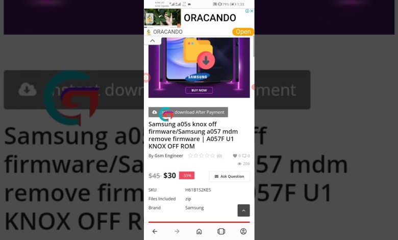 Samsung a05s knox off firmware/Samsung a057 mdm remove Samsung a05s knox off firmware/Samsung a057 mdm remove