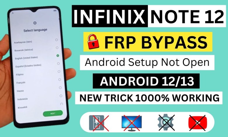 Unlock Infinix Note 12’s Frp Bypass on Android 12 | 13 Without Needing a PC – Discover How! Unlock Infinix Note 12’s Frp Bypass on Android 12 | 13 Without Needing a PC – Discover How!