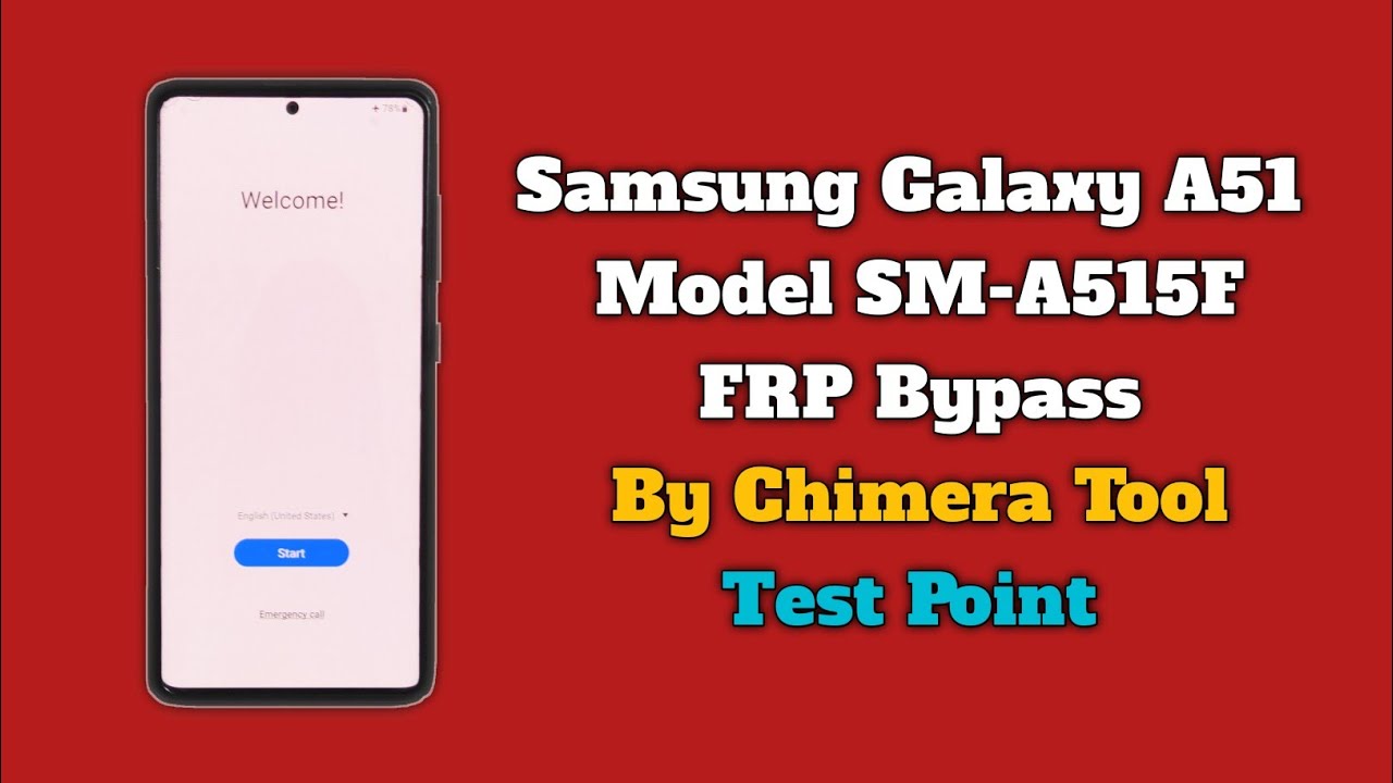 Samsung A51 FRP Bypass By Chimera Tool A515F Samsung A51 FRP Bypass By Chimera Tool A515F