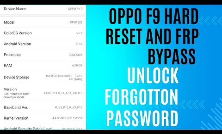 Unlock Oppo F9 with Hard Reset and FRP Bypass: What’s the Password? Unlock Oppo F9 with Hard Reset and FRP Bypass: What’s the Password?