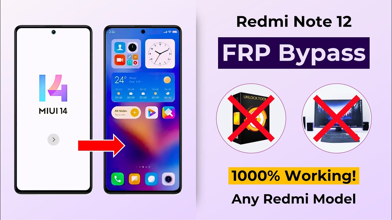 MIUI 14 FRP Bypass | Redmi Note 12 FRP Bypass without MIUI 14 FRP Bypass | Redmi Note 12 FRP Bypass without