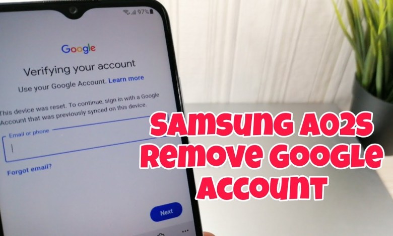 Samsung A02s (SM-A025F), Remove Google Account, Samsung A02s (SM-A025F), Remove Google Account,