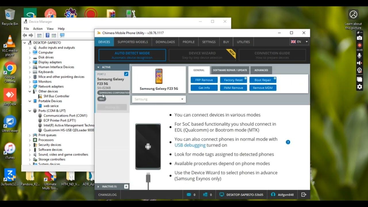 SAMSUNG F23 5G (E236B) BINARY U5 FRP REMOVE BY EDL SAMSUNG F23 5G (E236B) BINARY U5 FRP REMOVE BY EDL