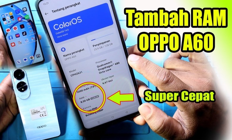 How to add RAM to the latest Oppo A60 cellphone 2024 || Add How to add RAM to the latest Oppo A60 cellphone 2024 || Add