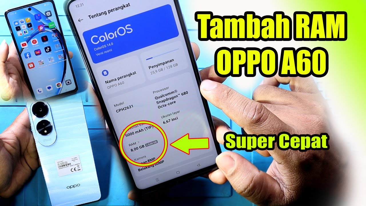 How to add RAM to the latest Oppo A60 cellphone 2024 || Add How to add RAM to the latest Oppo A60 cellphone 2024 || Add