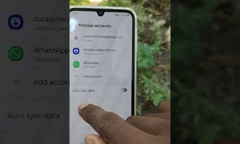Auto sync data on settings in Samsung mobiles Auto sync data on settings in Samsung mobiles
