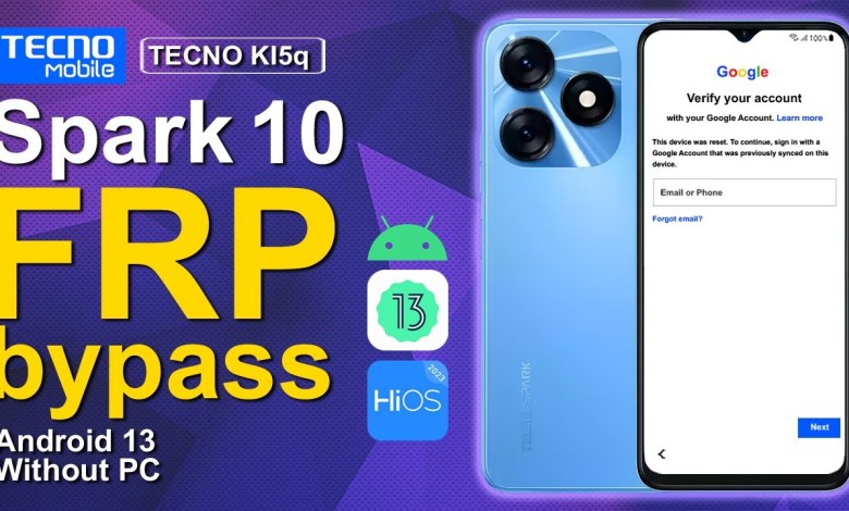 Tecno Spark 10 Bypass FRP Android 13 Without PC KI5q Tecno Spark 10 Bypass FRP Android 13 Without PC KI5q
