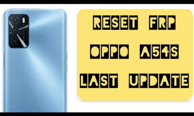 OPPO A54s Reset FRP, Bypass Google Account , Hard reset OPPO A54s Reset FRP, Bypass Google Account , Hard reset