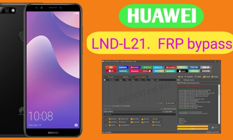 Huawei Y7 LND-L21 FRP bypass With unlock Tool Huawei Y7 LND-L21 FRP bypass With unlock Tool