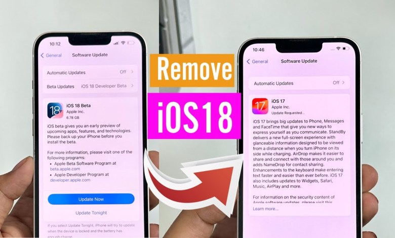 How To Remove iOS 18 Beta From iPhone | Downgrade iOS How To Remove iOS 18 Beta From iPhone | Downgrade iOS