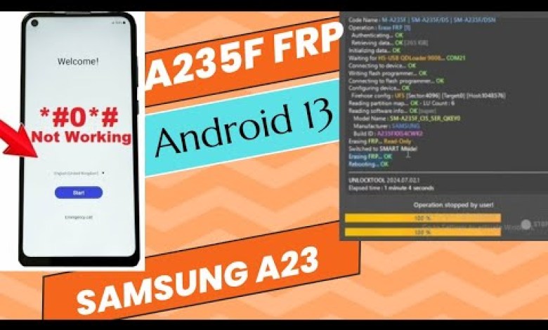 Samsung Galaxy A23 (A235F) FRP Bypass Android 13 | Samsung Galaxy A23 (A235F) FRP Bypass Android 13 |