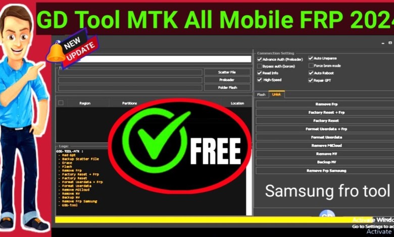 GD Tool MTK ! New Unlock Tool .Samsung Frp Bypass & Mi GD Tool MTK ! New Unlock Tool .Samsung Frp Bypass & Mi