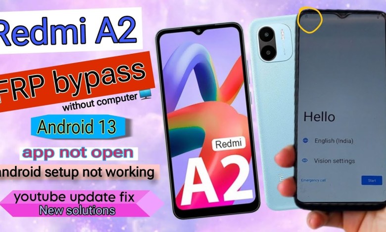 Redmi A2 FRP Bypass Android 13 | New Trick | Google Redmi A2 FRP Bypass Android 13 | New Trick | Google