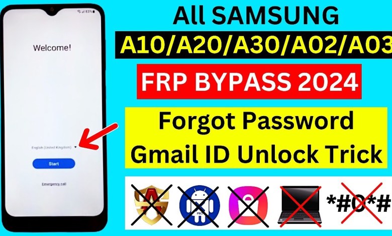 Samsung A10,A20,A30,A02,A03 Frp Bypass 2024 Samsung A10,A20,A30,A02,A03 Frp Bypass 2024