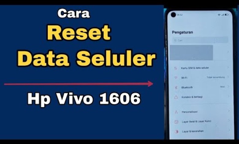 CARA RESET DATA SELULER HP VIVO 1606 CARA RESET DATA SELULER HP VIVO 1606