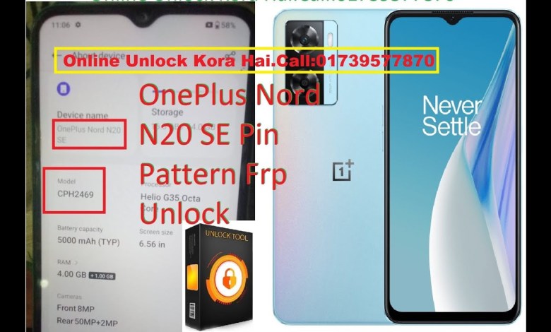 OnePlus Nord N20 SE Pin Pattern Frp Unlock Tool By OnePlus Nord N20 SE Pin Pattern Frp Unlock Tool By