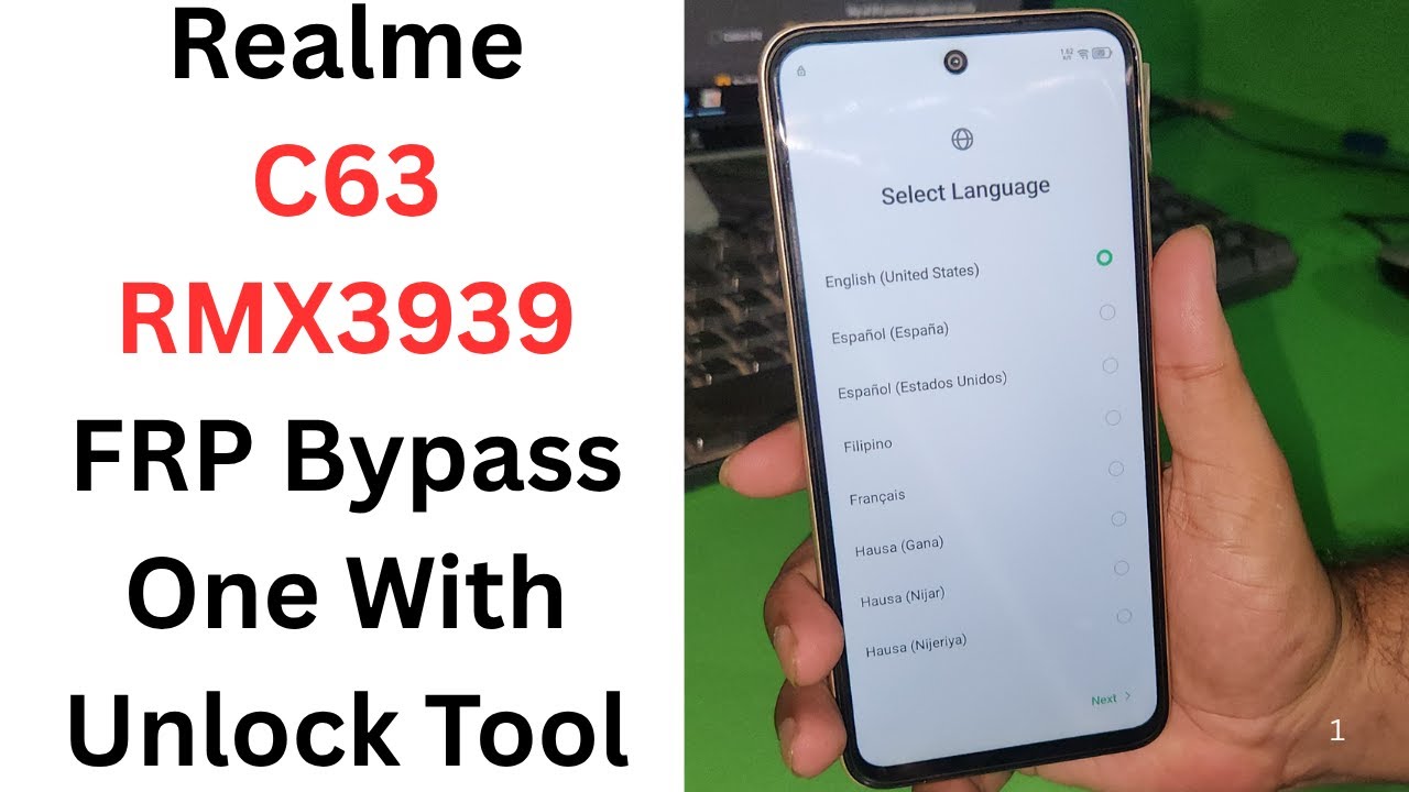 Unlocking Secrets: How to Bypass FRP on Realme C63 RMX3939 Using an Innovative Tool! Unlocking Secrets: How to Bypass FRP on Realme C63 RMX3939 Using an Innovative Tool!