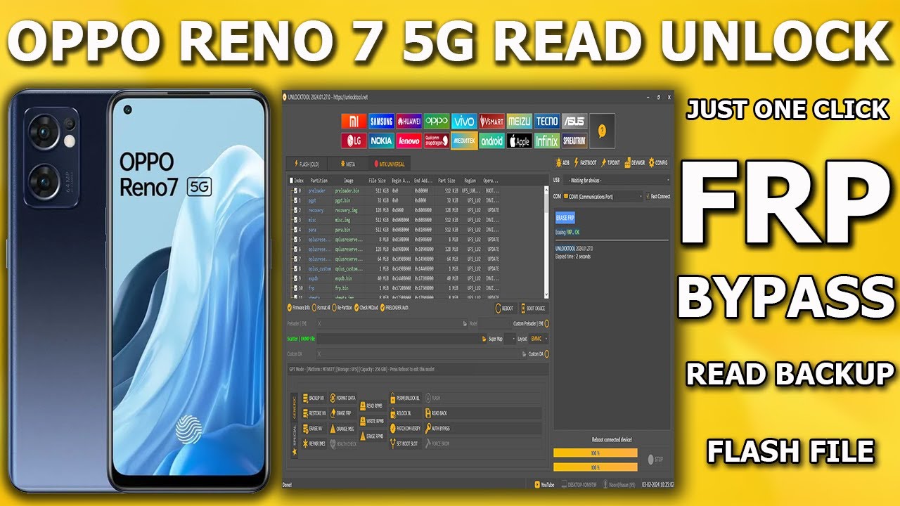 Oppo Reno7 5g CPH2371 FRP Bypass By Unlock Tool | Oppo Reno7 5g CPH2371 FRP Bypass By Unlock Tool |