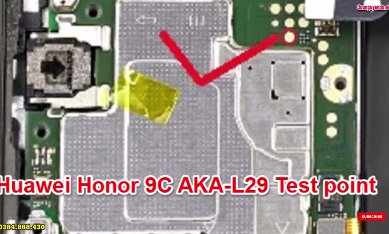 Huawei Honor 9C AKA-L29 Test point Huawei Honor 9C AKA-L29 Test point