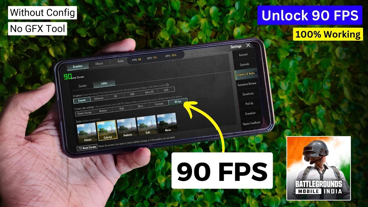 New TRICK Unlock 90 FPS in BGMI Without GFX Tool or New TRICK Unlock 90 FPS in BGMI Without GFX Tool or