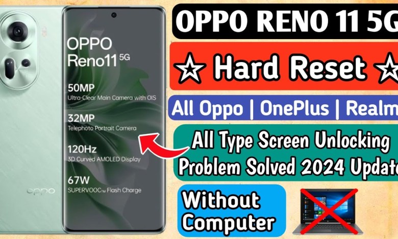 Oppo Reno 11 5G Hard Reset | All Oppo Pattern / Pin / Oppo Reno 11 5G Hard Reset | All Oppo Pattern / Pin /