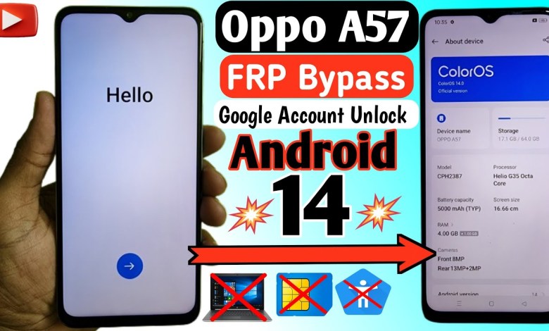Oppo A57 FRP Bypass Android 14 | All Oppo / Realme / Oppo A57 FRP Bypass Android 14 | All Oppo / Realme /