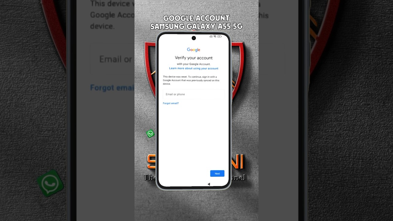 FRP Samsung A55 5G | verifying Your Account FRP Samsung A55 5G | verifying Your Account
