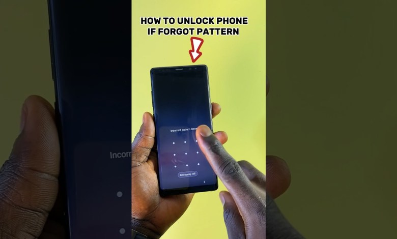 How to unlock samsung Note 8 / note 9, forgotten How to unlock samsung Note 8 / note 9, forgotten