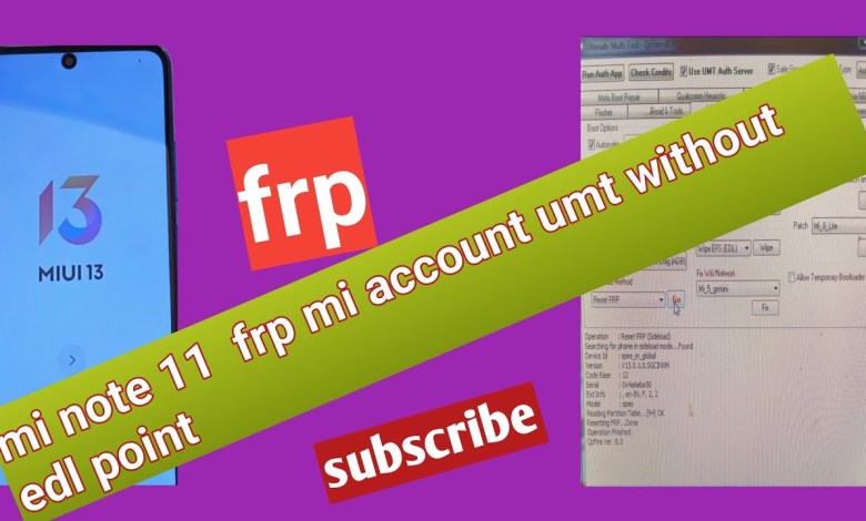 mi note 11 frp mi account umt without edl / redmi note mi note 11 frp mi account umt without edl / redmi note