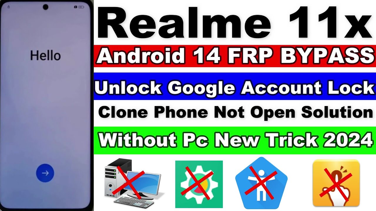Realme 11x 5G FRP Bypass Android 14 | Realme 12x 5G Realme 11x 5G FRP Bypass Android 14 | Realme 12x 5G