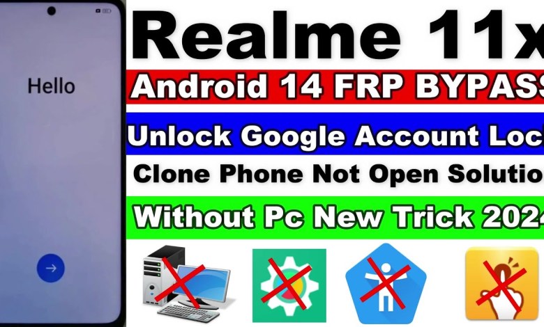 Realme 11x 5G FRP Bypass Android 14 | Realme 12x 5G Realme 11x 5G FRP Bypass Android 14 | Realme 12x 5G
