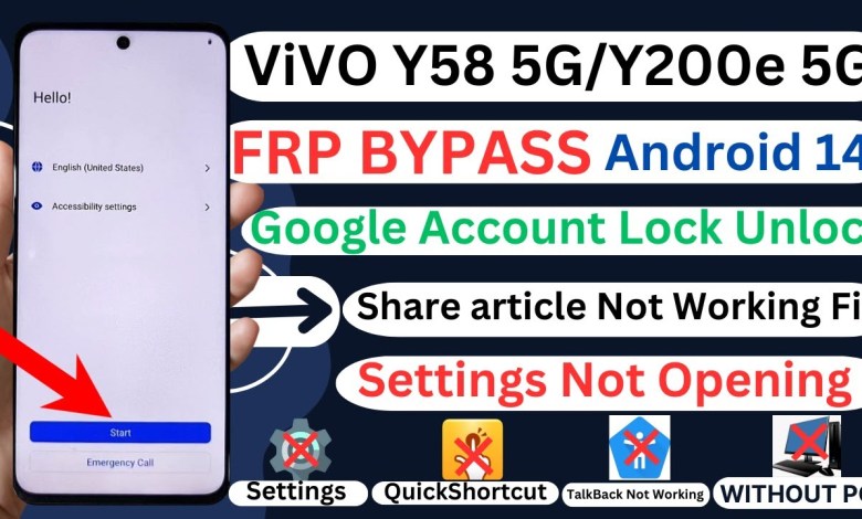 Curious how to fix the FRP on Vivo Y58 5G/Y200e 5G? Find the solution here! Curious how to fix the FRP on Vivo Y58 5G/Y200e 5G? Find the solution here!