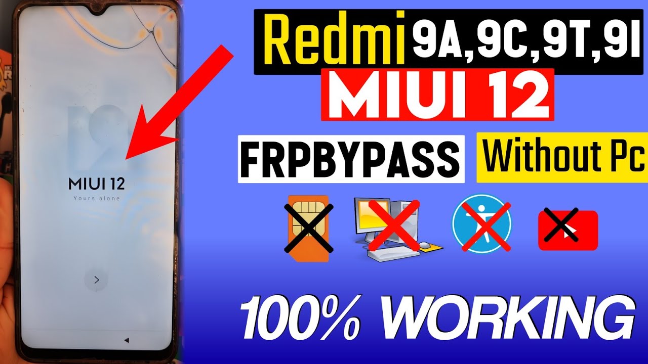 Redmi 9A || FRP Bypass || MIUI 12.5 || Without Pc || Redmi 9A || FRP Bypass || MIUI 12.5 || Without Pc ||