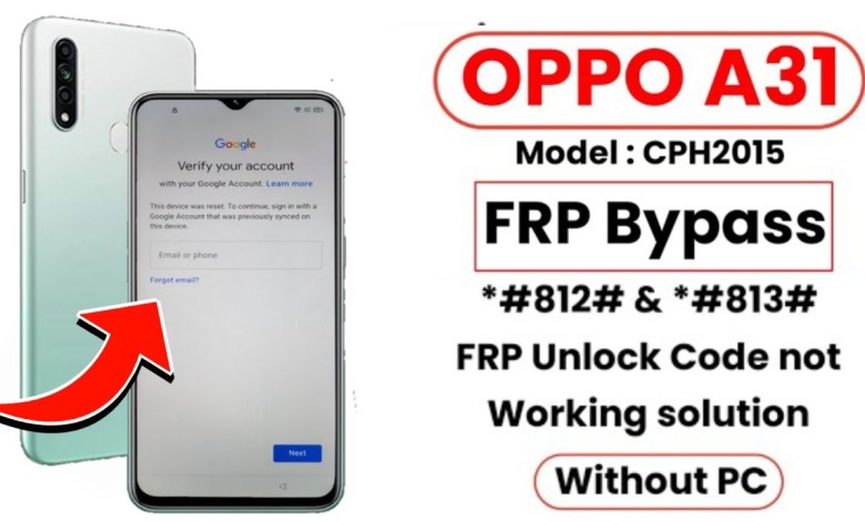 OPPO A31 (CPH2015) Frp Bypass New Method 2024 || Google OPPO A31 (CPH2015) Frp Bypass New Method 2024 || Google