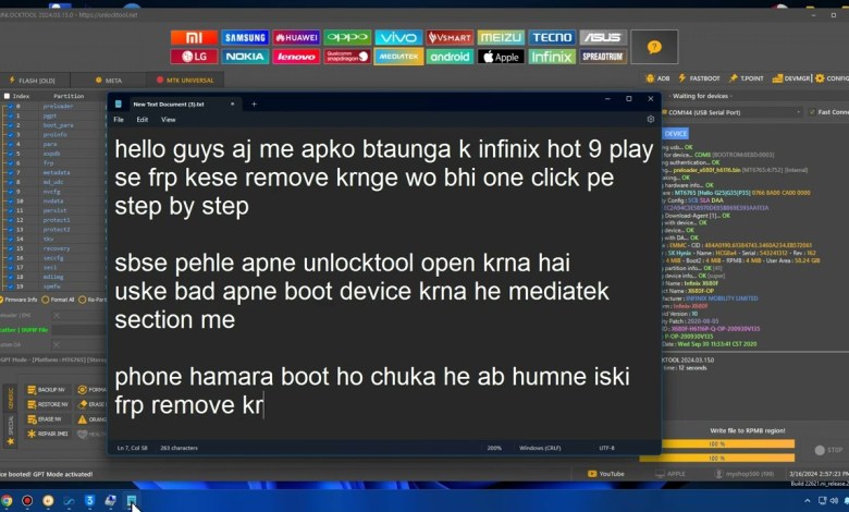 Infinix Hot 9 Play FRP Remove By Unlocktool Urdu / Infinix Hot 9 Play FRP Remove By Unlocktool Urdu /