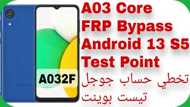 A03 Core (A032F) FRP Unlock Android 13 U5 – Test Point A03 Core (A032F) FRP Unlock Android 13 U5 – Test Point