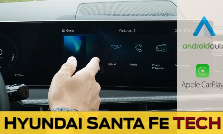 Media Screen in the Hyundai Santa Fe (2024 Model) | Media Screen in the Hyundai Santa Fe (2024 Model) |