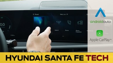 Media Screen in the Hyundai Santa Fe (2024 Model) | Media Screen in the Hyundai Santa Fe (2024 Model) |