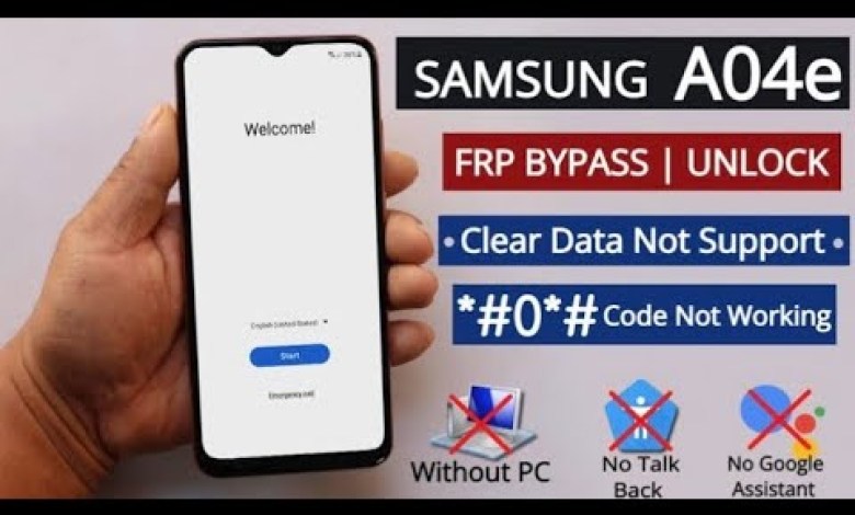 Samsung A04e FRP bypass Latest Update, unlock Google Samsung A04e FRP bypass Latest Update, unlock Google