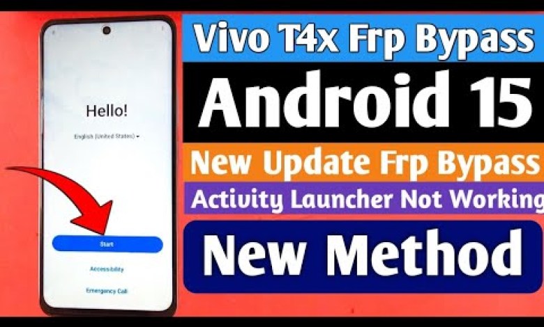 Unlocking the Mystery: Bypass FRP on Vivo T4X 5G with Android 15 Activity Launcher! Unlocking the Mystery: Bypass FRP on Vivo T4X 5G with Android 15 Activity Launcher!