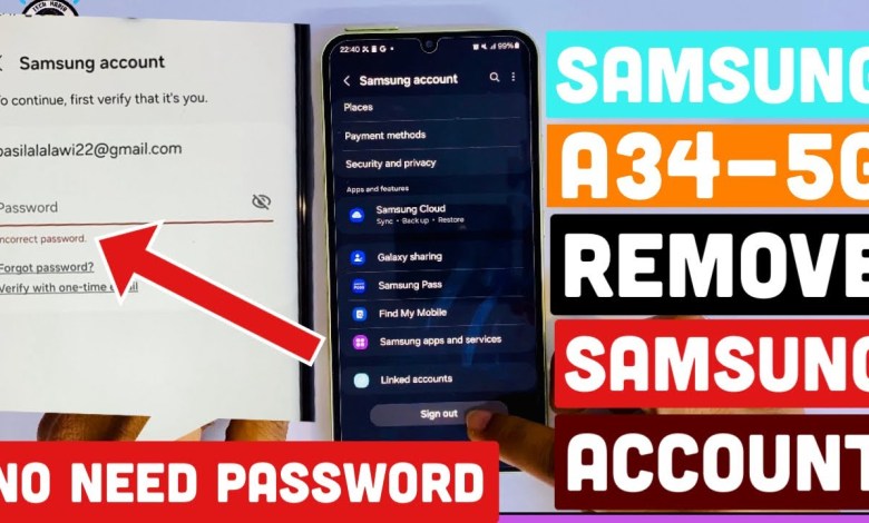 How To Remove Samsung Account A34-5G Without How To Remove Samsung Account A34-5G Without