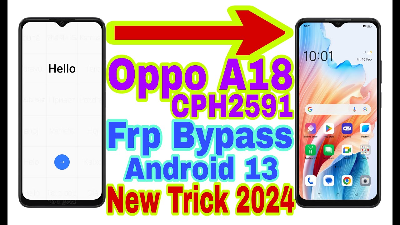 Oppo A18 (CPH2591) Android 13 Frp Bypass | New Trick Oppo A18 (CPH2591) Android 13 Frp Bypass | New Trick