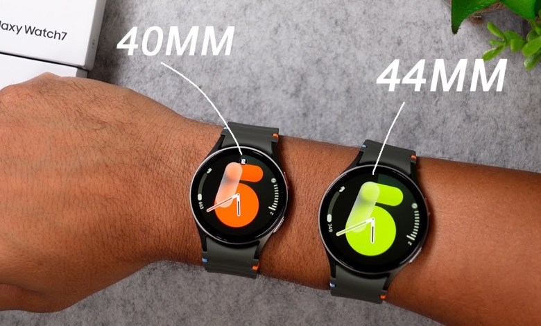 Samsung Galaxy Watch 7 – 40mm vs 44mm Size Samsung Galaxy Watch 7 – 40mm vs 44mm Size