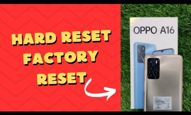 How to Hard reset Oppo a16 easy How to Hard reset Oppo a16 easy