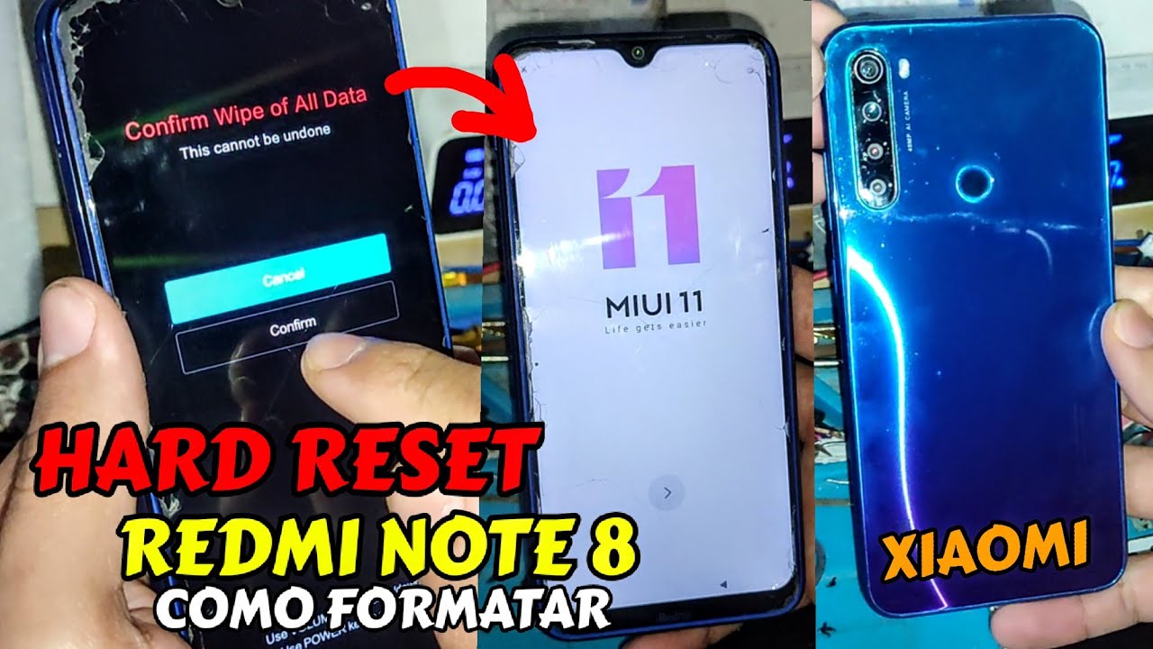 HARD RESET XIAOMI REDMI NOTE 8, HOW TO FORMAT, RESET, HARD RESET XIAOMI REDMI NOTE 8, HOW TO FORMAT, RESET,