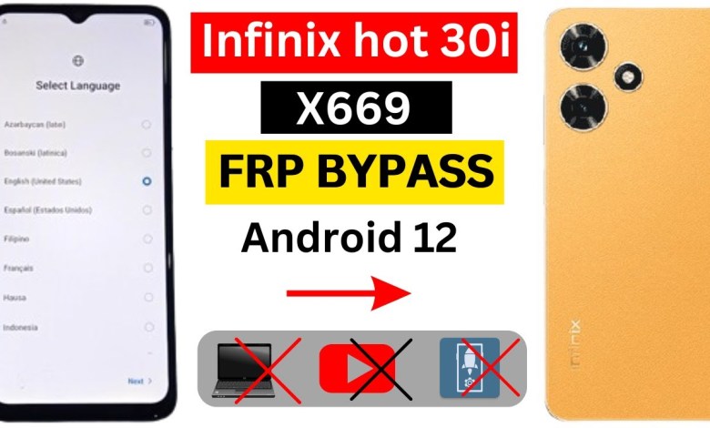 Unlock the secrets of Infinix Hot 30i (X669) with Android 12 FRP Bypass | Dive into the world of Infinix Unlock the secrets of Infinix Hot 30i (X669) with Android 12 FRP Bypass | Dive into the world of Infinix